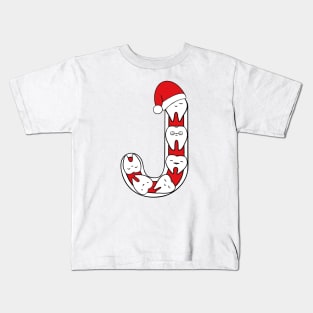 Letter J (Happimola Christmas Alphabet) Kids T-Shirt